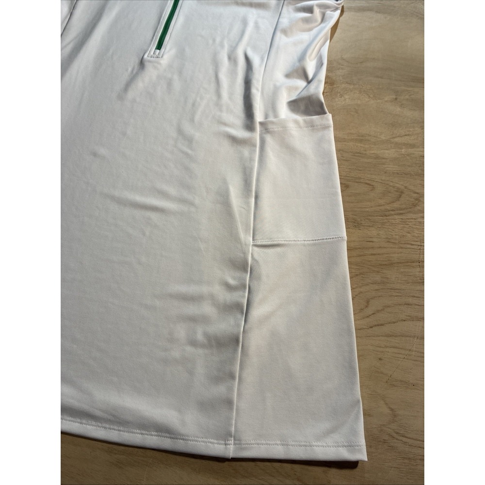 Renwick Dress Womens XL White Sport Polo Golf Pockets 1/2 Zip Sporty Tennis NWT - Picture 7 of 9
